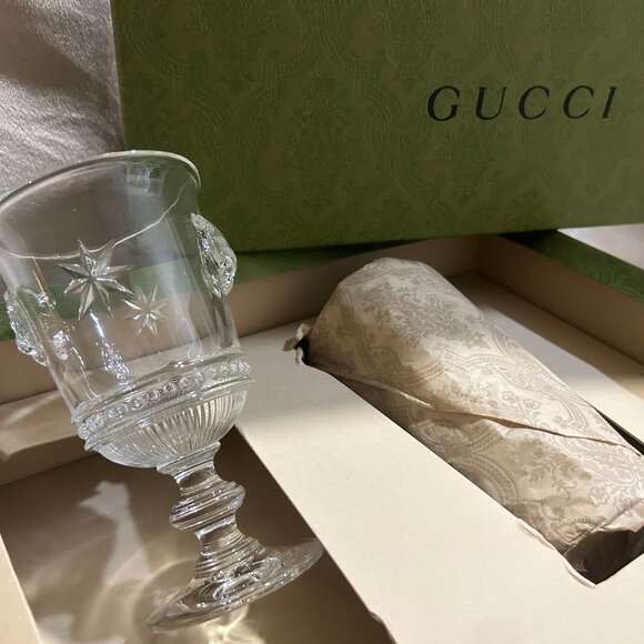 Gucci Tiger Head Wineglasses - Picture 1 of 6